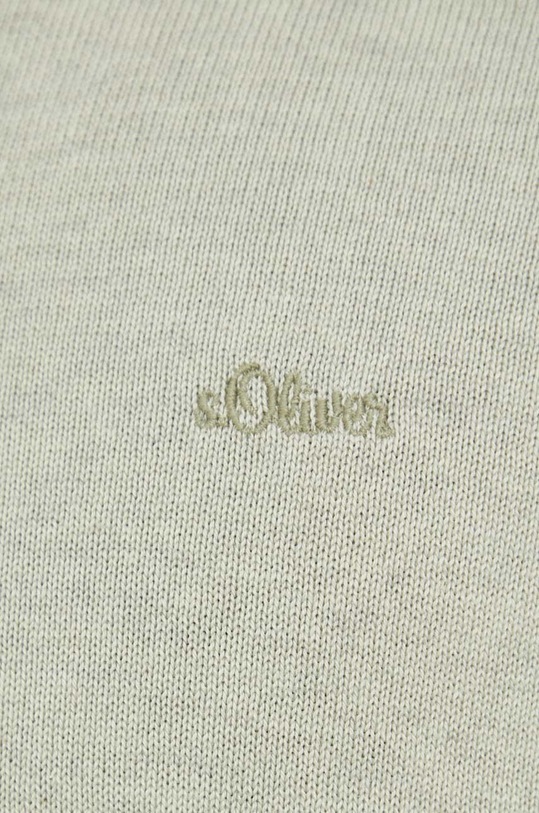Бавовняний светер s.Oliver 2040666.72W0 зелений