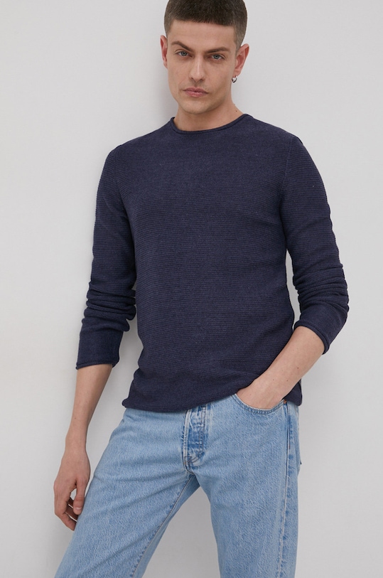 Solid Sweter pozostałe granatowy 21104152.1939371