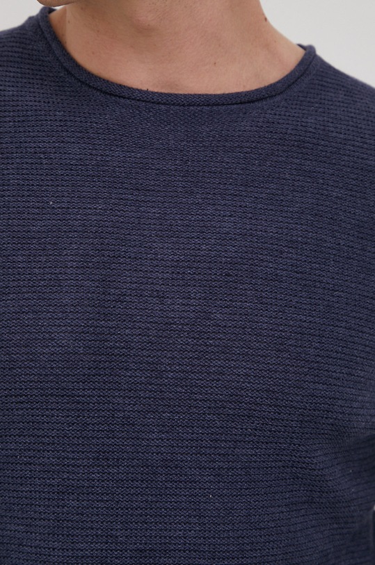 Solid Sweter 21104152.1939371 granatowy