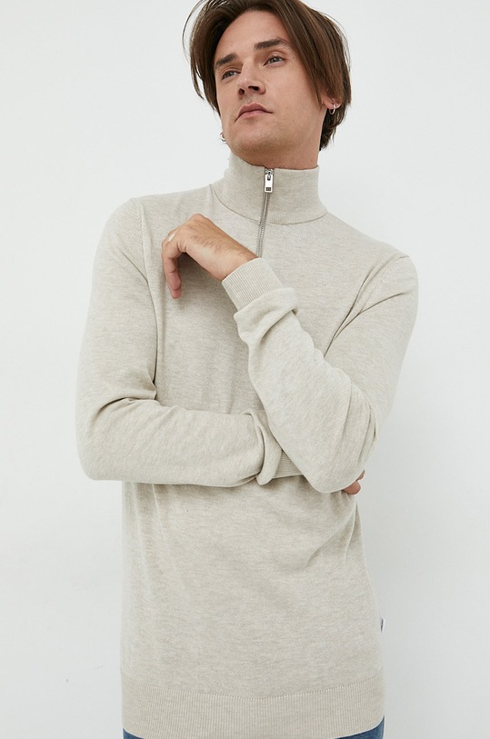 Jack & Jones sweter pozostałe beżowy 12189339.Oatmeal