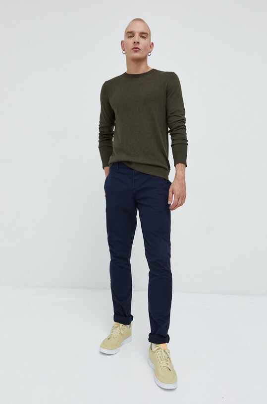 Jack & Jones sweter 12208364.OliveNight zielony AA00