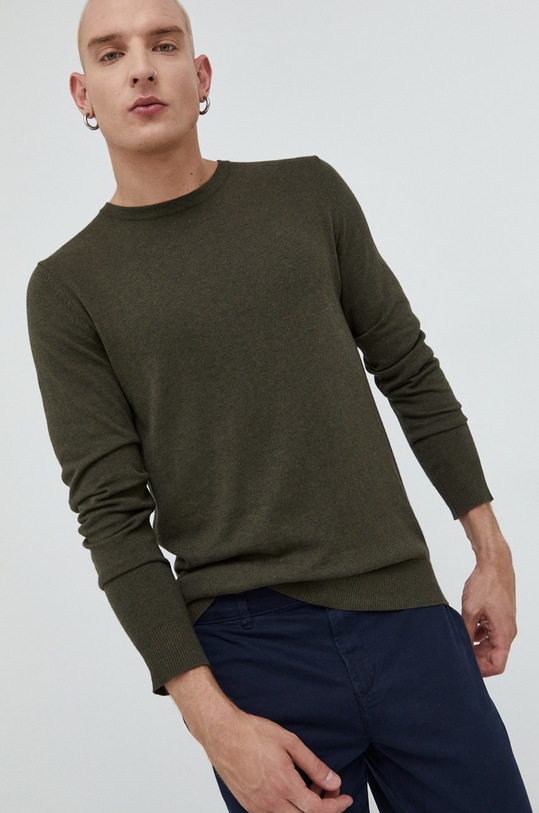 Jack & Jones sweter zielony 12208364.OliveNight