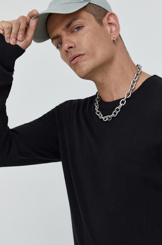 Jack & Jones sweter pozostałe czarny 12208364.Black