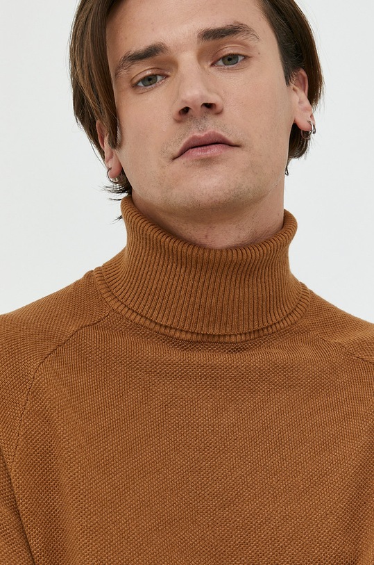 Jack & Jones pamut pulóver 12210931.Rubber barna