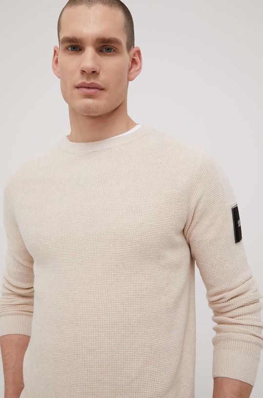 Sveter Jack & Jones okrúhly béžová 12204596.Moonbeam