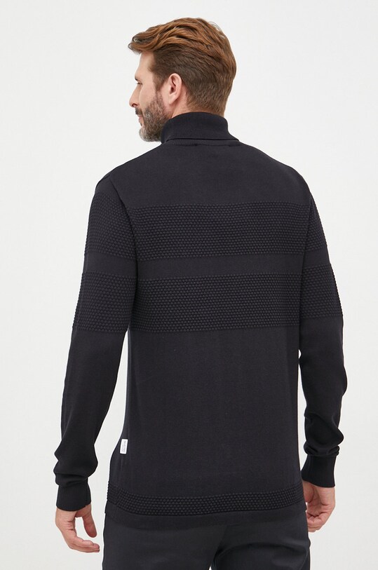 Îmbrăcăminte Selected Homme pulover de bumbac 16084077.Black negru