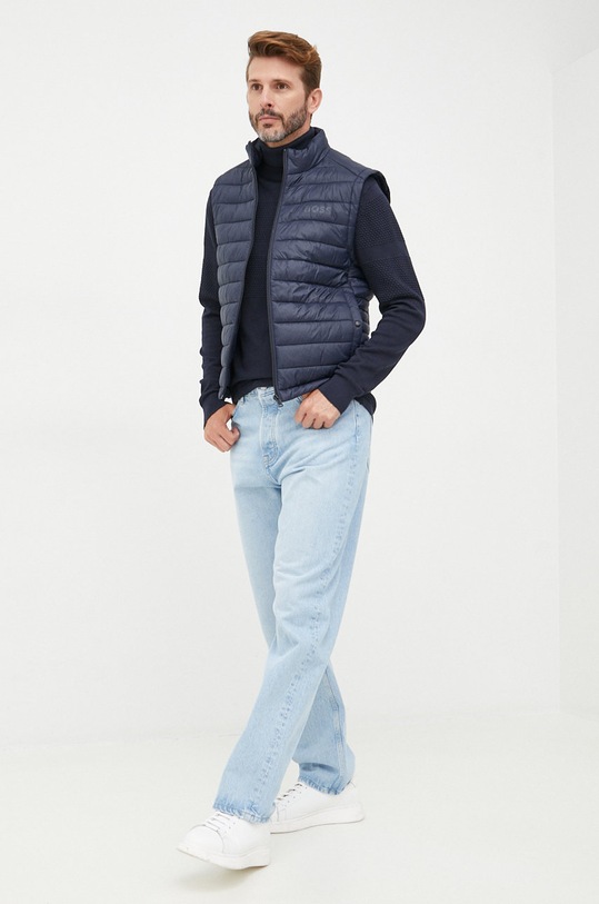 Selected Homme pamut pulóver 16084077.DarkSapphi sötétkék AA00