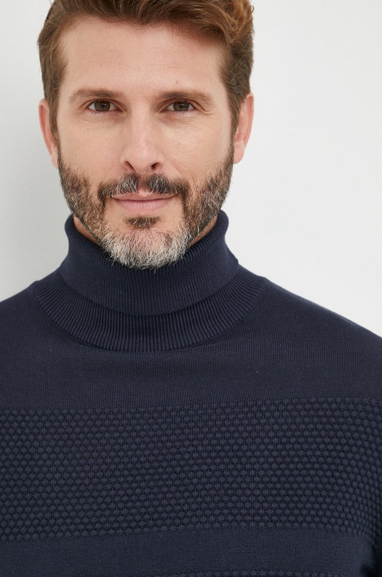 Selected Homme pamut pulóver sötétkék 16084077.DarkSapphi