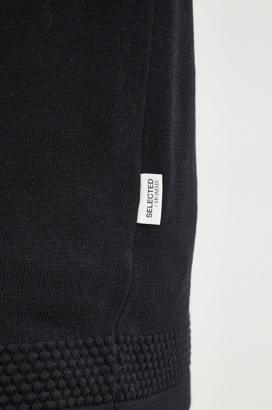 Selected Homme sweter bawełniany 16084080.Black