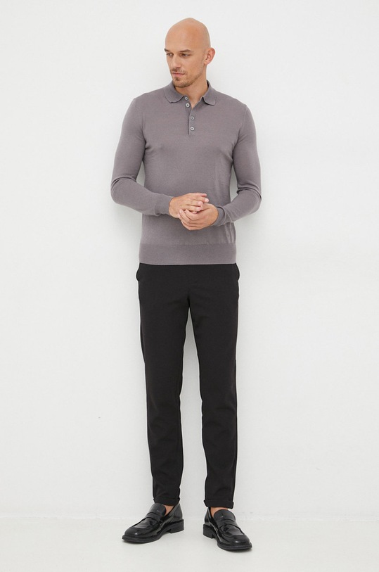 Вълнен пуловер Emporio Armani сив 8N1F43.1M67Z.NOS