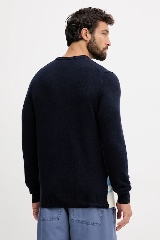 Oblečenie Vlnený sveter MC2 Saint Barth HER0011 tmavomodrá