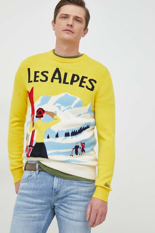 MC2 Saint Barth pulover de lana galben HER0011