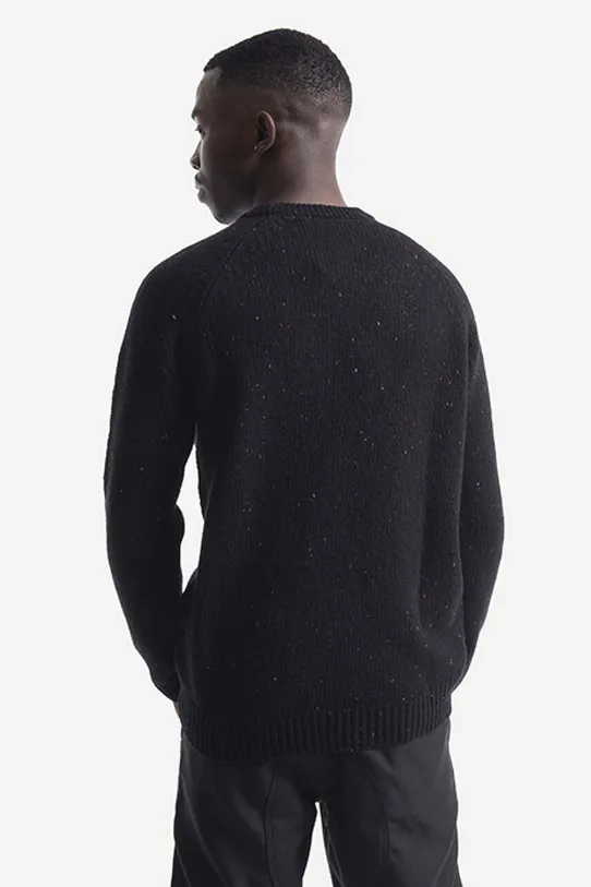 Clothing Carhartt WIP wool jumper Anglistic I010977. black