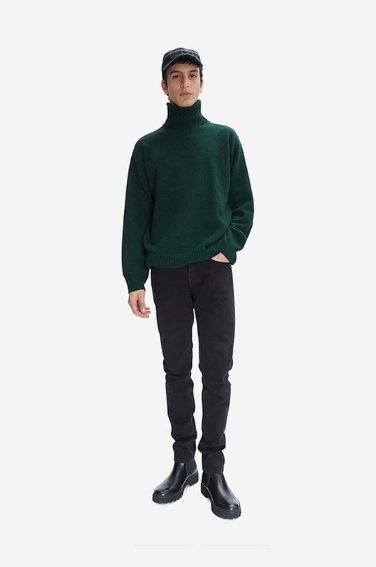 Μάλλινο πουλόβερ A.P.C. WVAWK.H23135 πράσινο AA00