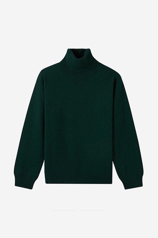 Μάλλινο πουλόβερ A.P.C. πράσινο WVAWK.H23135