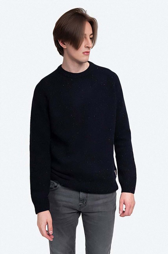 Carhartt WIP wool jumper round neck navy I010977