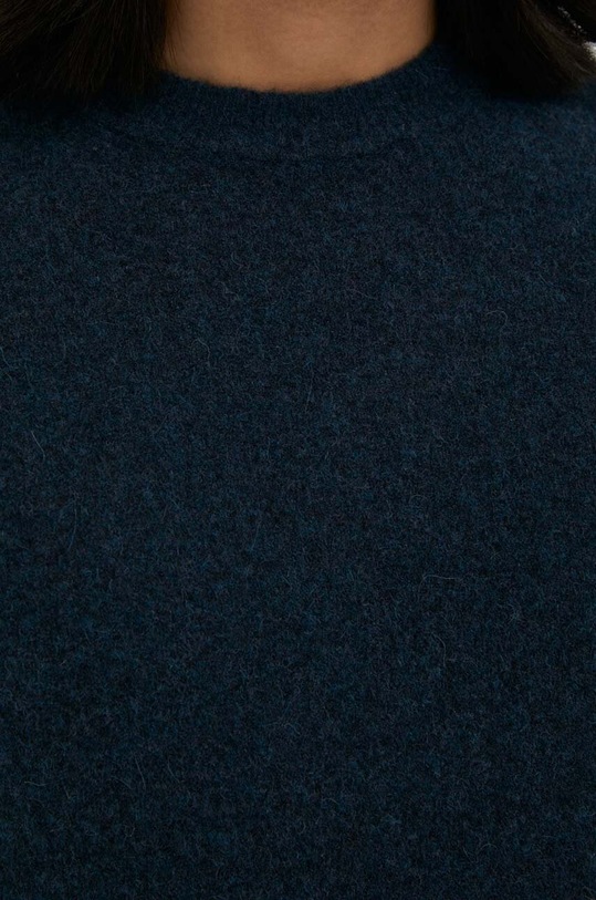 American Vintage sweter wełniany MRAZ18A granatowy