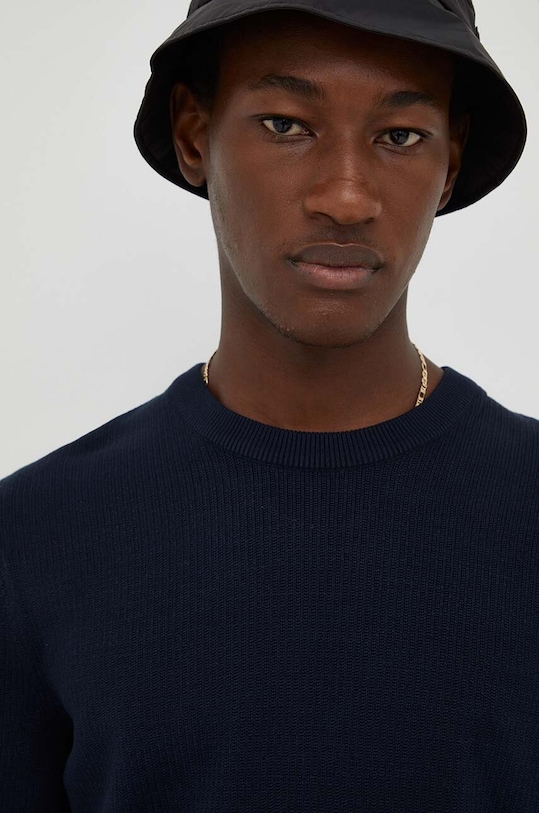 Bavlněný svetr Marc O'Polo námořnická modř M28502360124