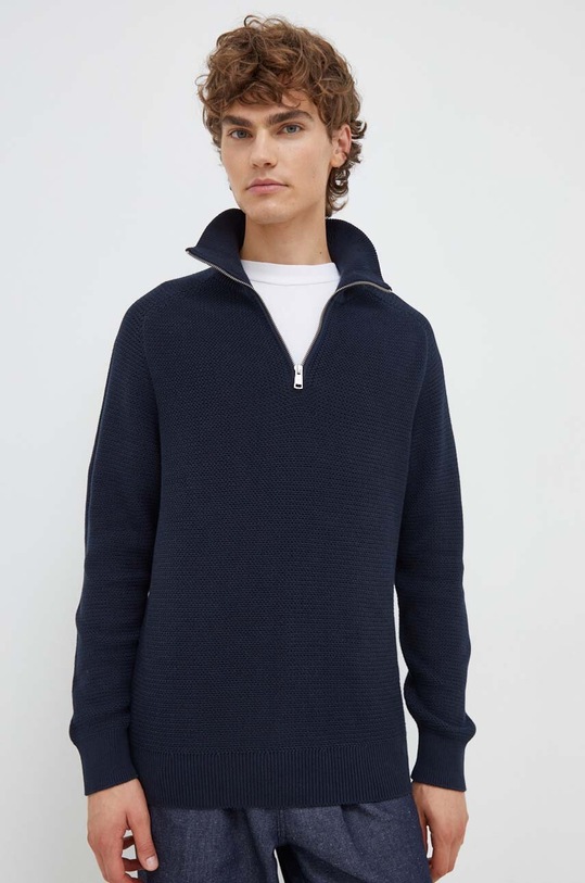 Βαμβακερό πουλόβερ Marc O'Polo βαμβάκι σκούρο μπλε M29502260392