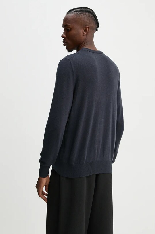 Odzież Marc O'Polo sweter z domieszką wełny M29514460504 granatowy