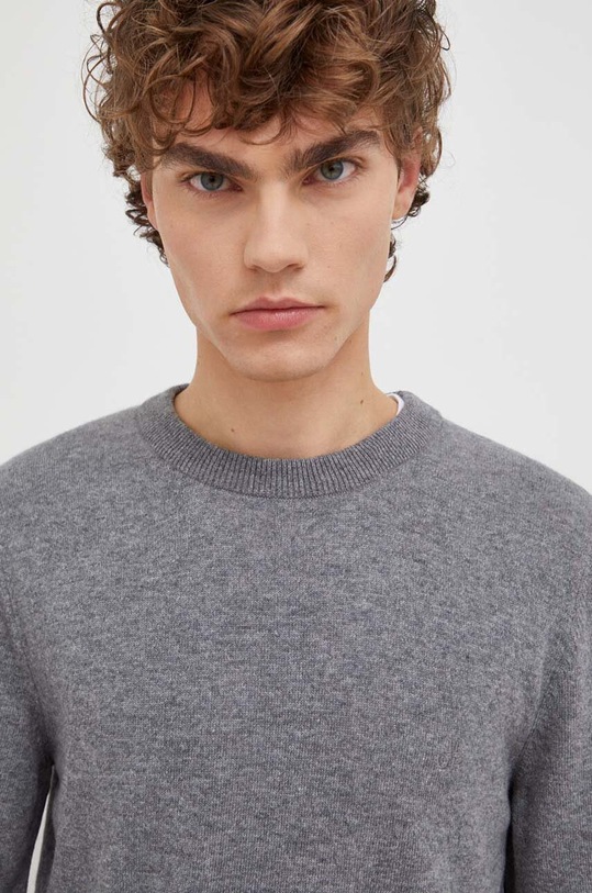 Svetr z vlněné směsi Marc O'Polo šedá M29514460504