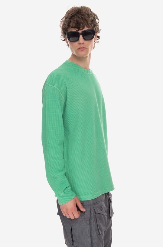 Oblečenie Bavlnený sveter Guess Washed Ls M3GP00KBB20 F8DT M3GP00.KBB20 zelená