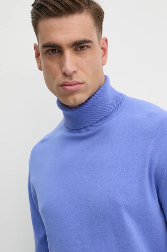 United Colors of Benetton sweter fioletowy 10CVU2519.100..