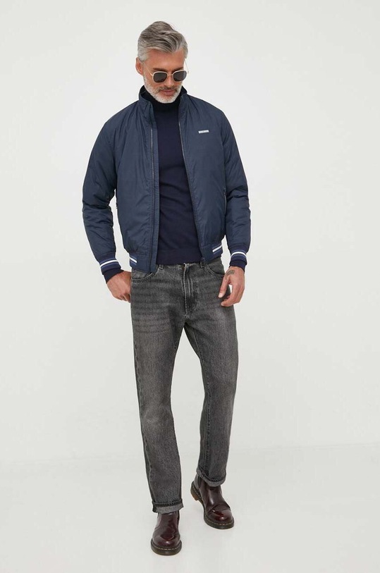 United Colors of Benetton sweter 10CVU2519.016. granatowy AA00