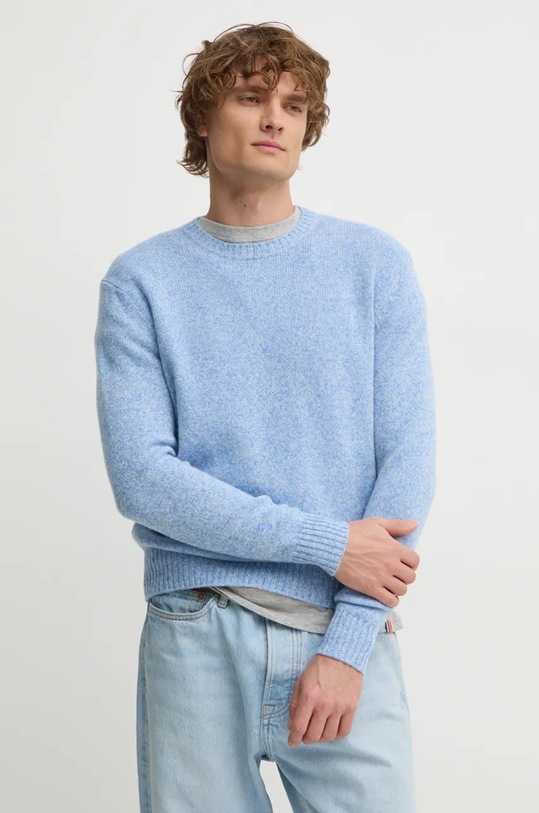 United Colors of Benetton maglione in lana blu 103MK1N24.507.