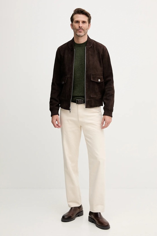 United Colors of Benetton pulover de lana 103MK1N24.507. verde AW25