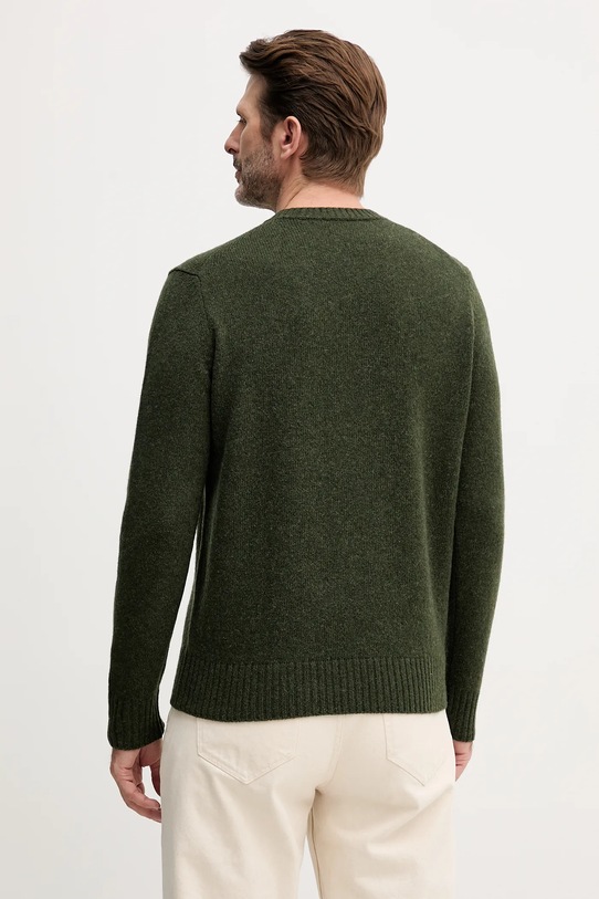 Odzież United Colors of Benetton sweter wełniany 103MK1N24.507. zielony