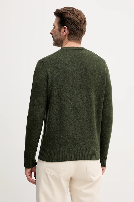 Odzież United Colors of Benetton sweter wełniany 103MK1N24.507. zielony