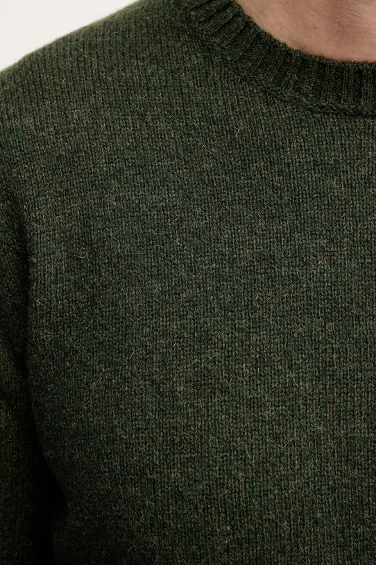 United Colors of Benetton sweter wełniany 103MK1N24.507. zielony