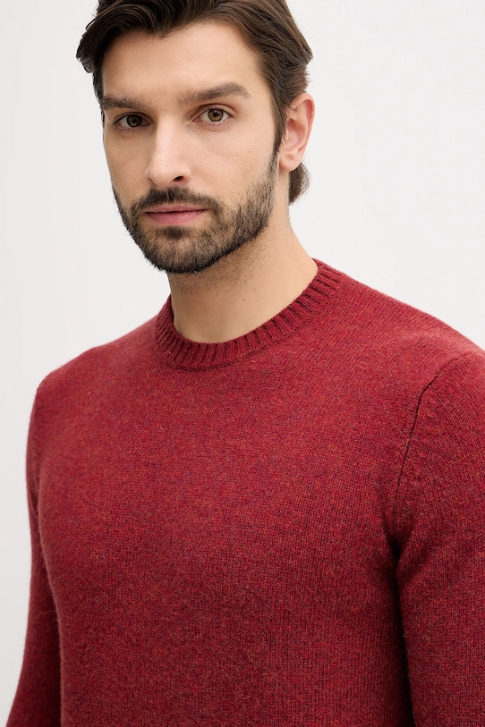 Vlněný svetr United Colors of Benetton burgundské 103MK1N24.507.
