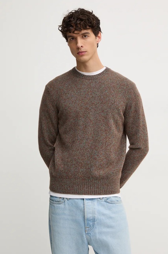 Vlněný svetr United Colors of Benetton hnědá 103MK1N24.507.