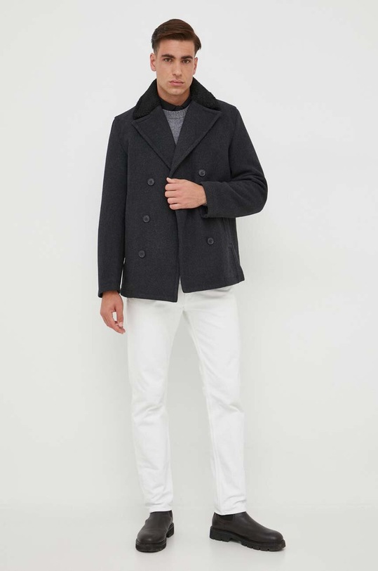 Vlněný svetr United Colors of Benetton 103MK1N24.507. šedá AW25