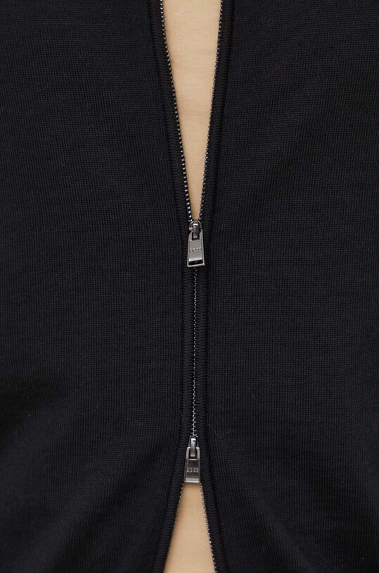 BOSS kardigan wełniany 50468254 czarny