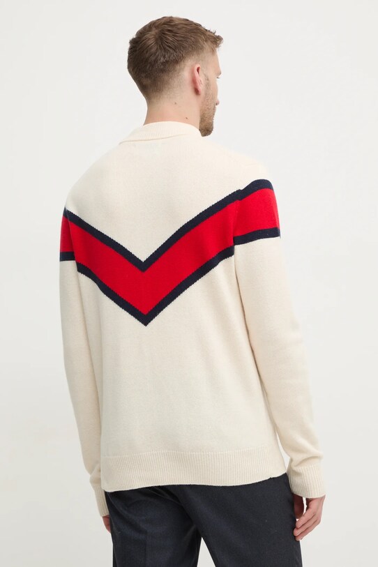 Oblečenie Sveter s prímesou vlny MC2 Saint Barth DAV0001 béžová