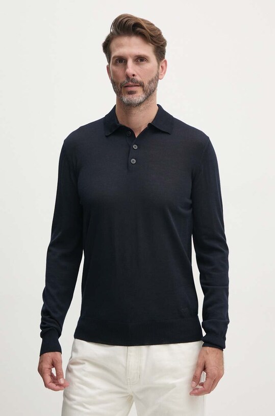 Вовняний светр Emporio Armani тонкий темно-синій 8N1MV6.1M67Z.NOS