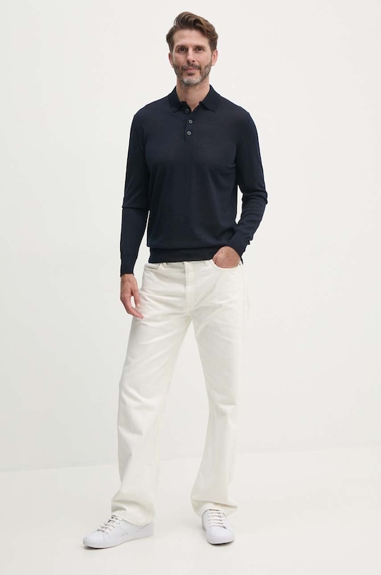 Вовняний светр Emporio Armani 8N1MV6.1M67Z.NOS темно-синій AA00