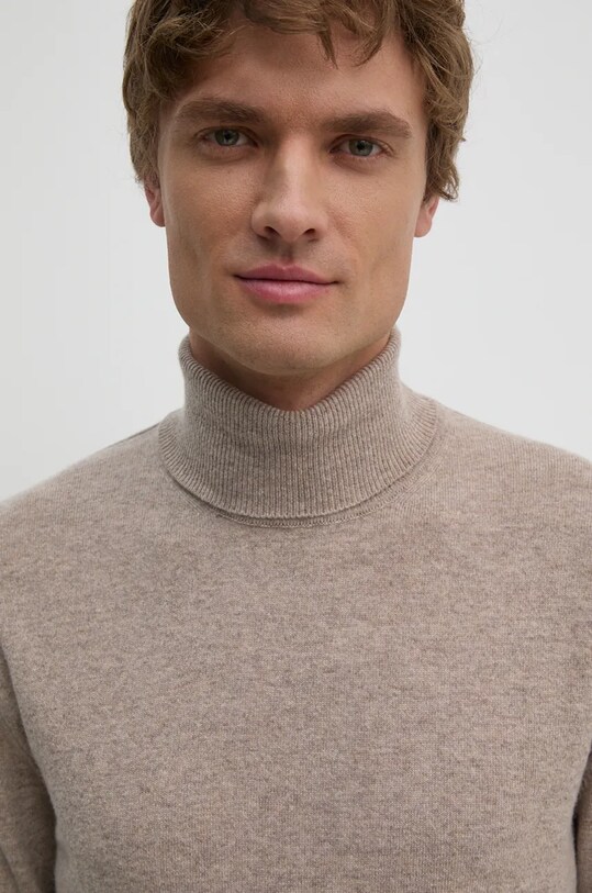 United Colors of Benetton maglione in lana beige 1002U2180