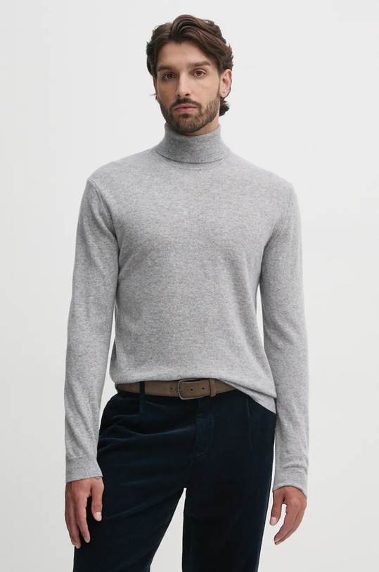 United Colors of Benetton sweter wełniany wełna szary 1002U2180