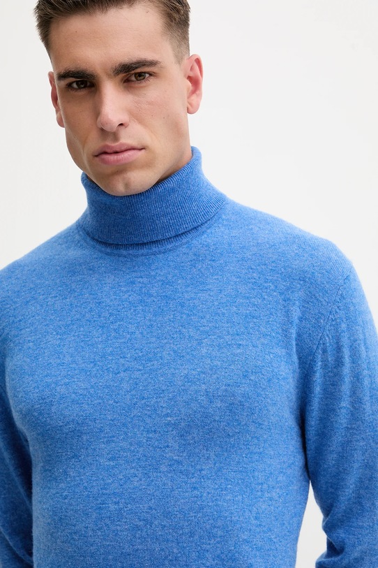 United Colors of Benetton sweter wełniany niebieski 1002U2180
