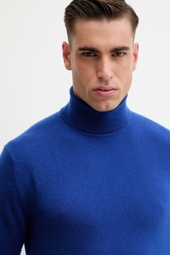 United Colors of Benetton pulover de lână albastru 1002U2180