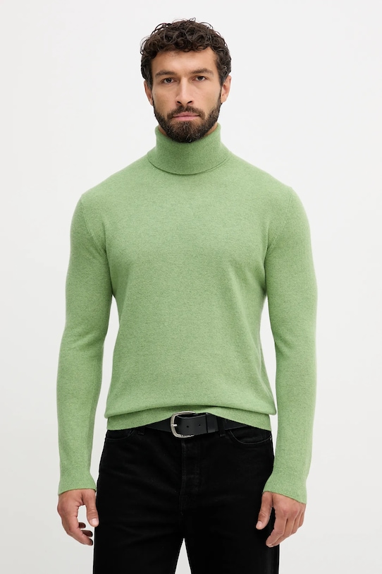 United Colors of Benetton pulover de lână subtiri verde 1002U2180