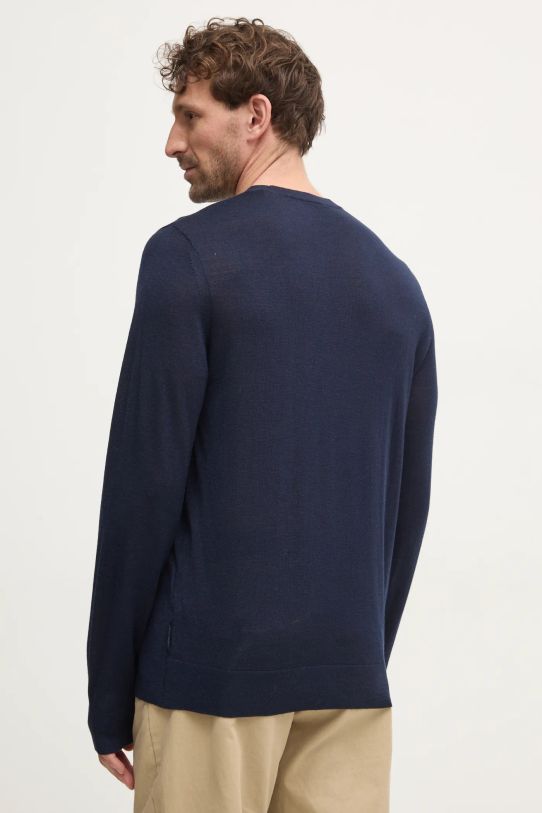 Odzież Armani Exchange sweter wełniany 8NZM5A.ZM1YZ granatowy