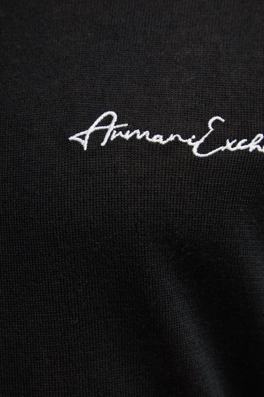 Шерстяной свитер Armani Exchange 8NZM5A.ZM1YZ чёрный