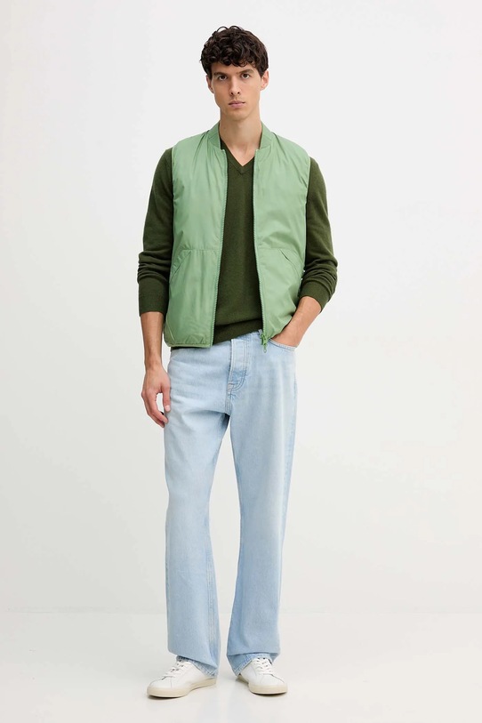 Шерстяной свитер United Colors of Benetton 1002U4407 зелёный AA00