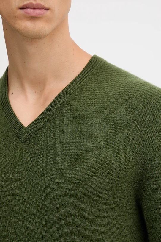 Шерстяной свитер United Colors of Benetton 1002U4407 зелёный