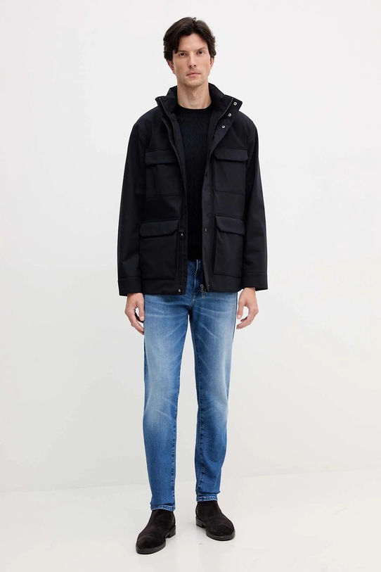 Пуловер с вълна Armani Exchange XM000878.AF11982.NOS тъмносин AA00